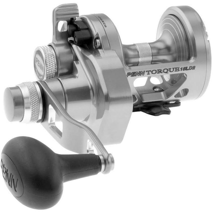 image:imagePenn Torque Lever Drag 2 Speed Conventional Fishing ReelSilver