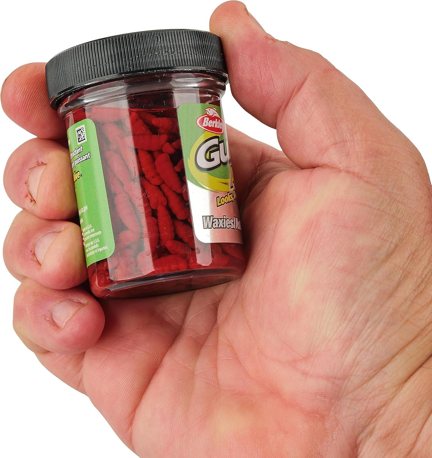 image:imageBerkley Gulp Alive Waxies Fishing Soft BaitRed Wiggler