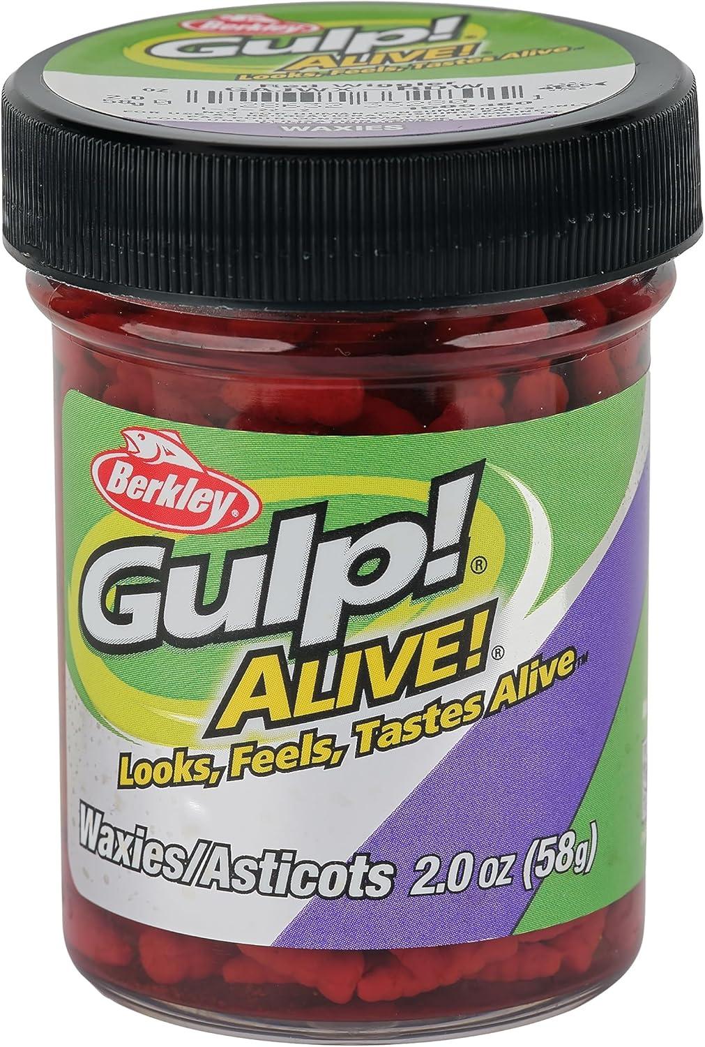 image:imageBerkley Gulp Alive Waxies Fishing Soft BaitRed Wiggler