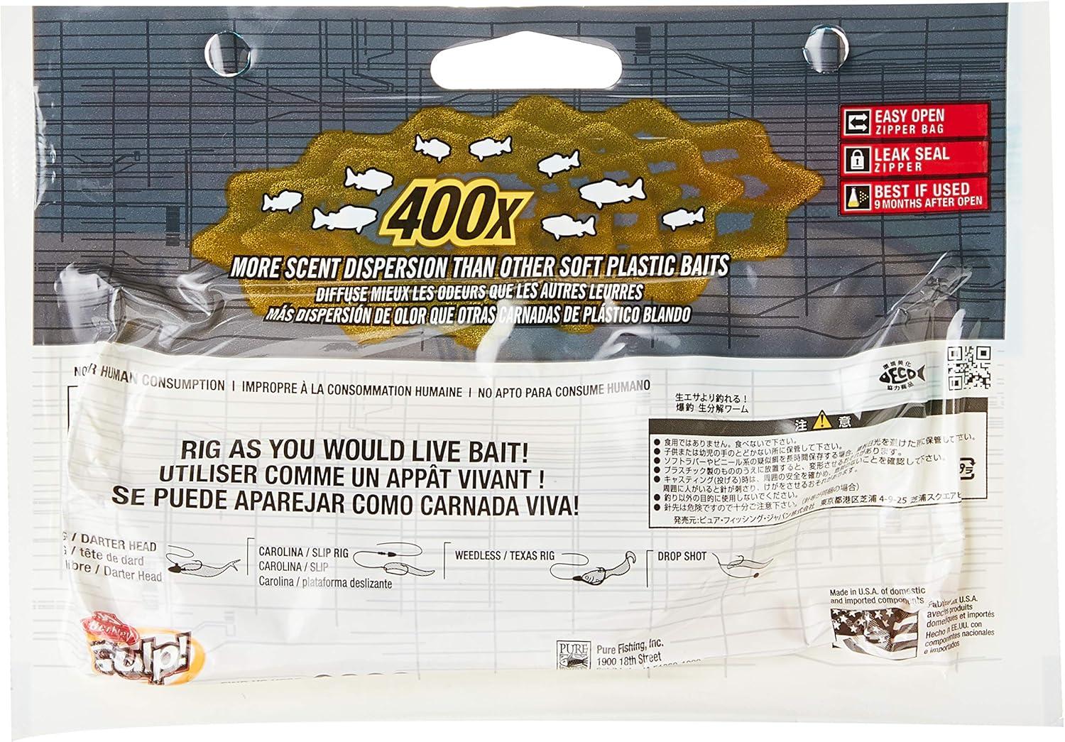 image:imageBerkley Gulp Squid Sugar and Spice Glow 3Inch