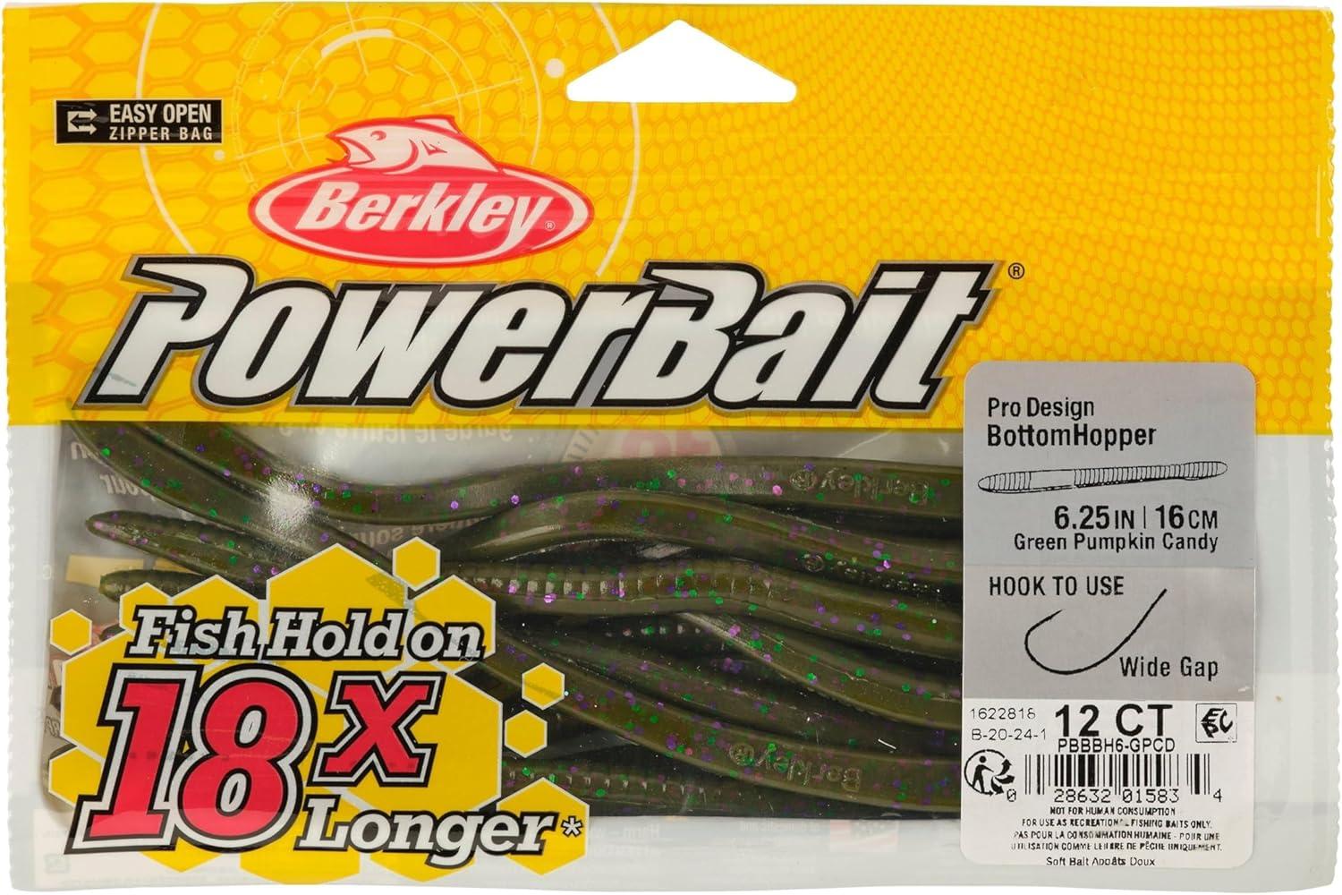 image:imageBerkley PowerBait Bottom Hopper Fishing Soft BaitGreen Pumpkin Candy