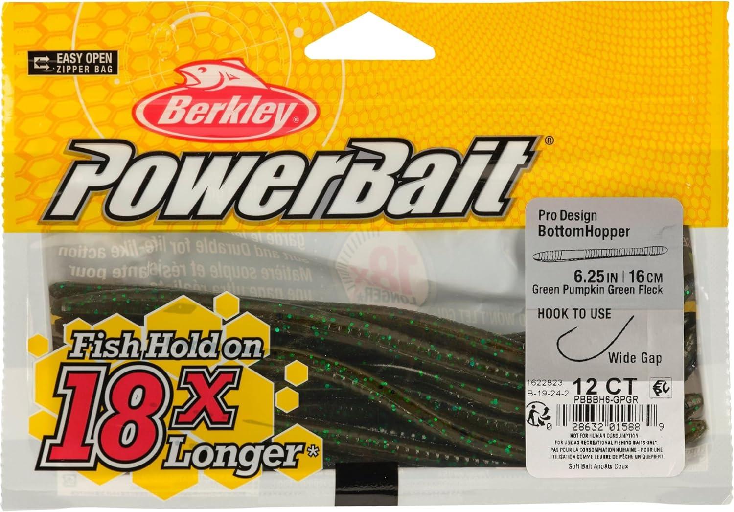 image:imageBerkley PowerBait Bottom Hopper Fishing Soft BaitGreen Pumpkin Green