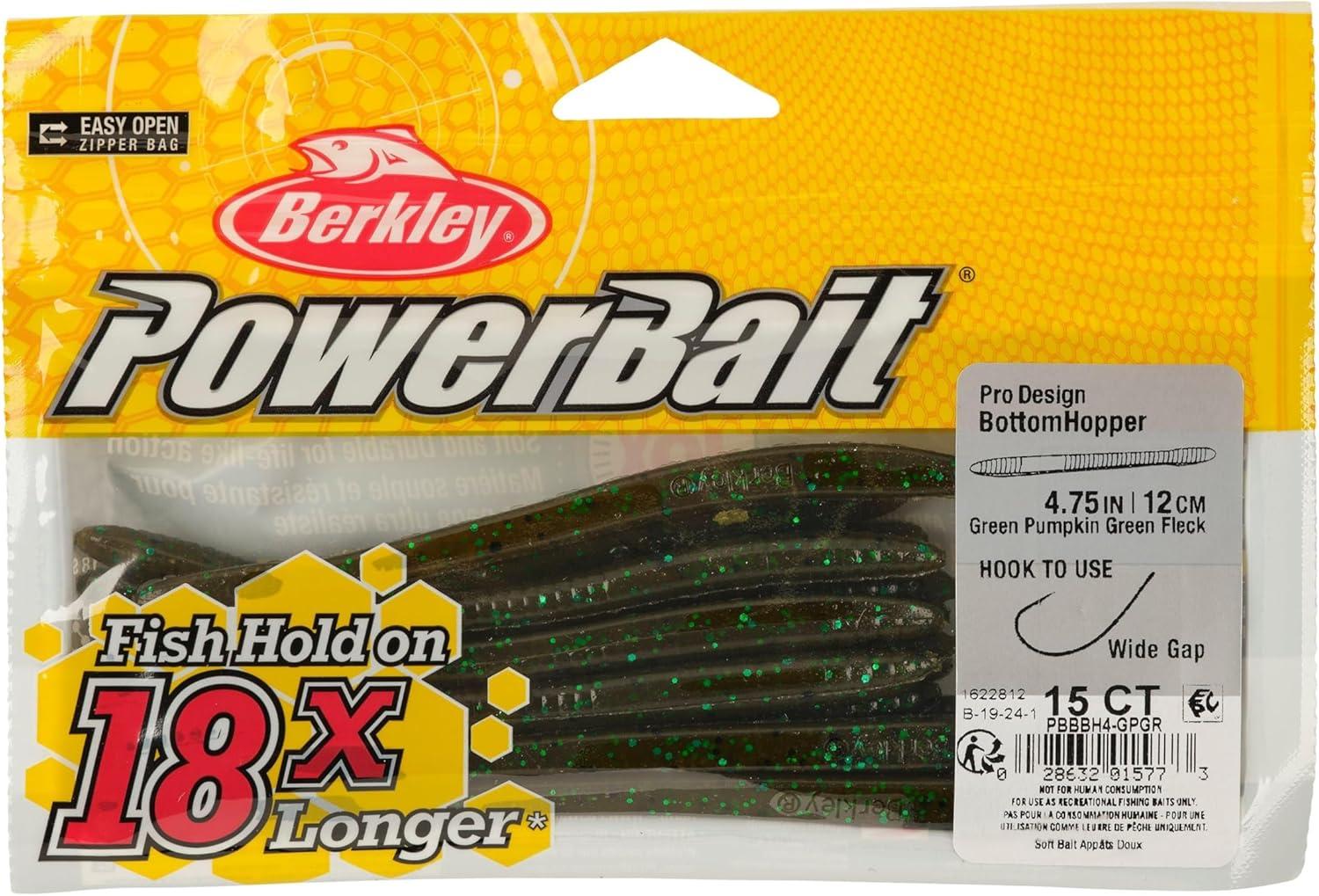 image:imageBerkley PowerBait Bottom Hopper Fishing Soft BaitGreen Pumpkin Green