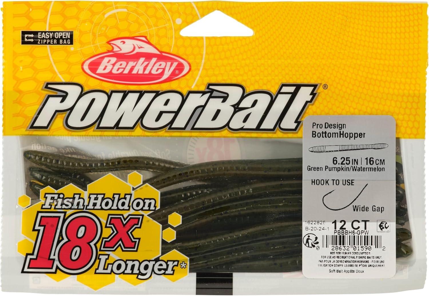 image:imageBerkley PowerBait Bottom Hopper Fishing Soft BaitGreen PumpkinWatermelon
