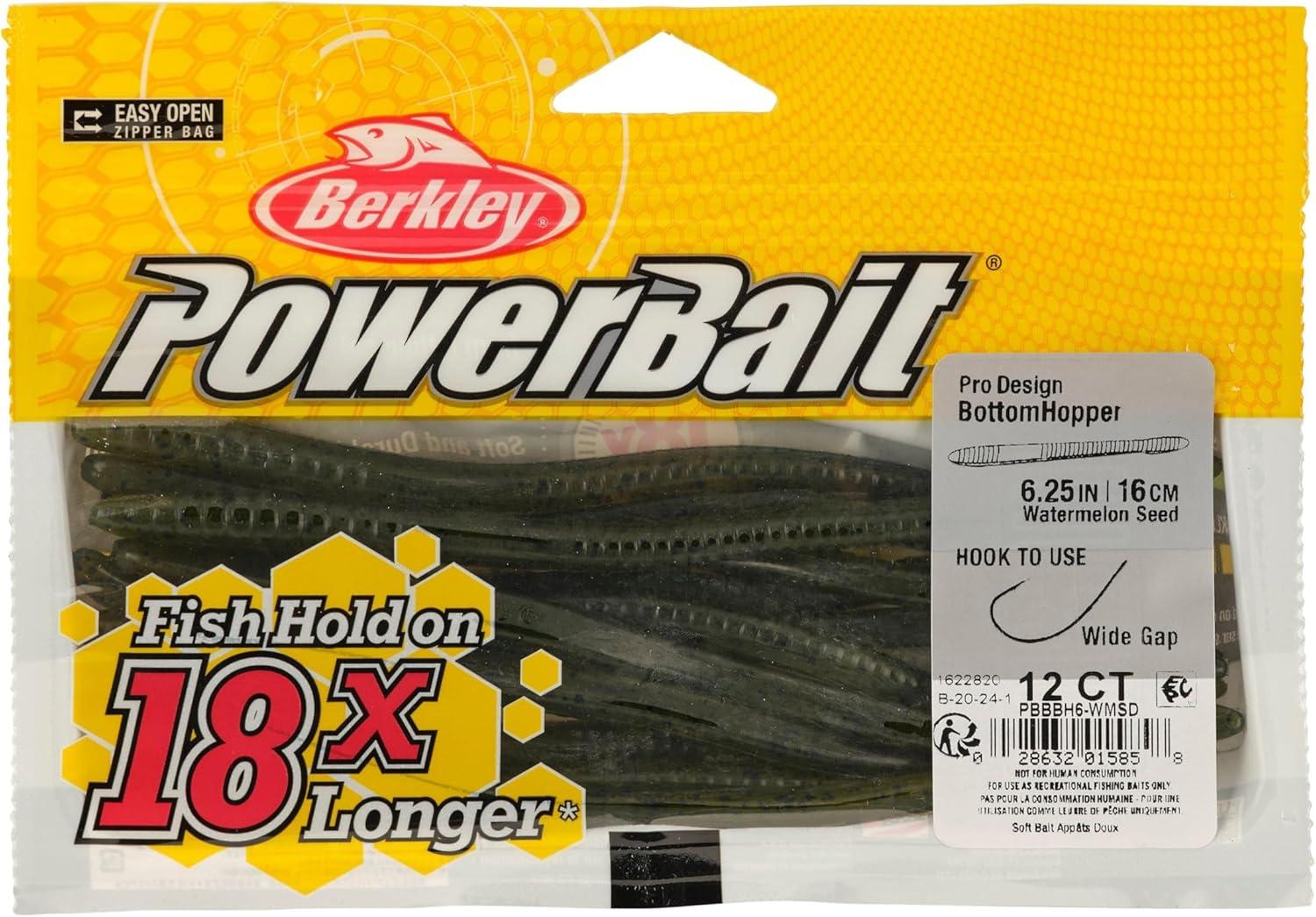 image:imageBerkley PowerBait Bottom Hopper Fishing Soft BaitWatermelon Seed