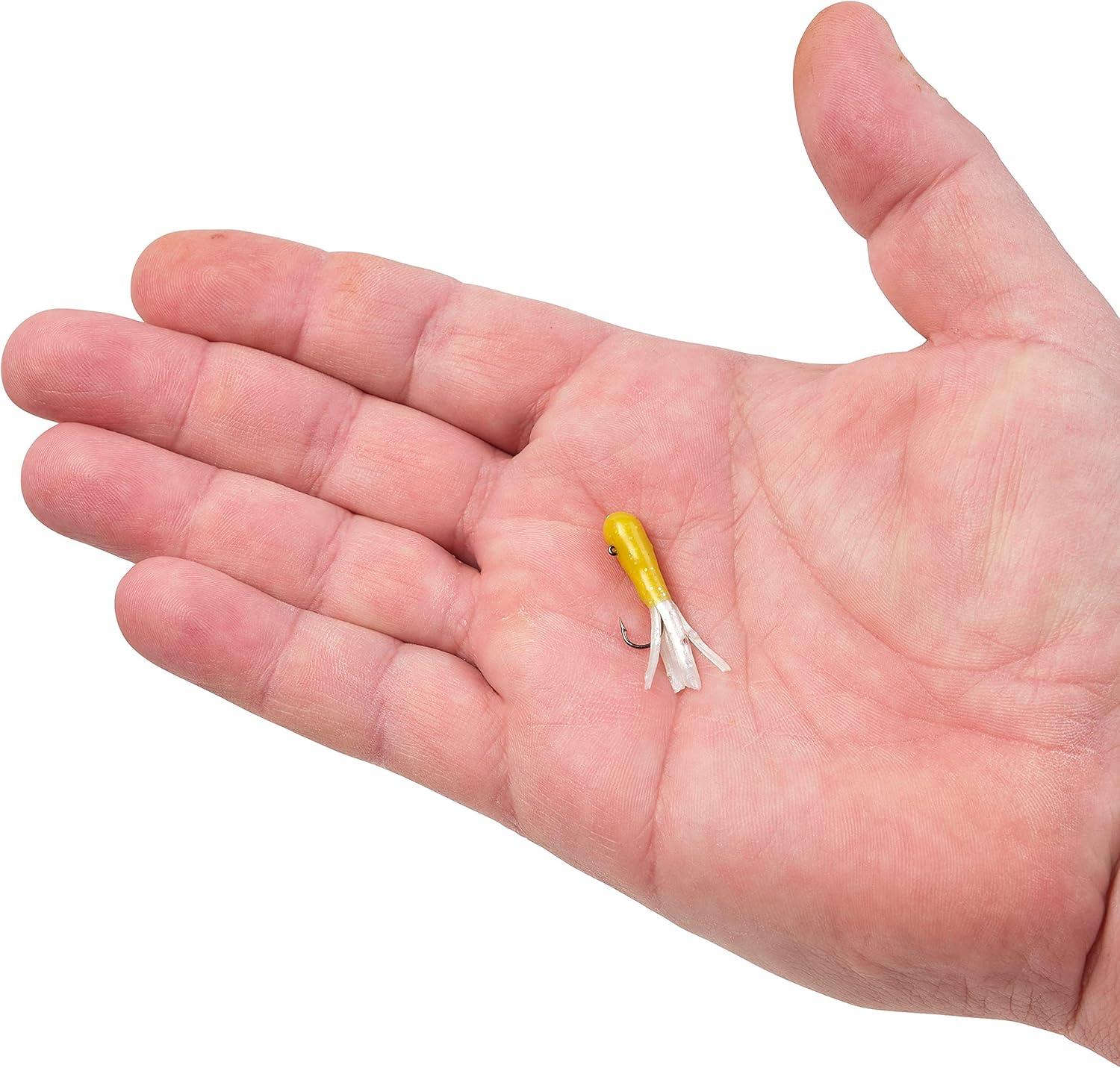 image:imageBerkley PowerBait PreRigged Atomic Tubes Fishing Soft BaitYellow Pearl Silver Fleck