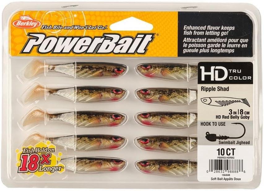 image:imageBerkley PowerBait Ripple Shad Fishing Soft BaitHD Red Belly Goby