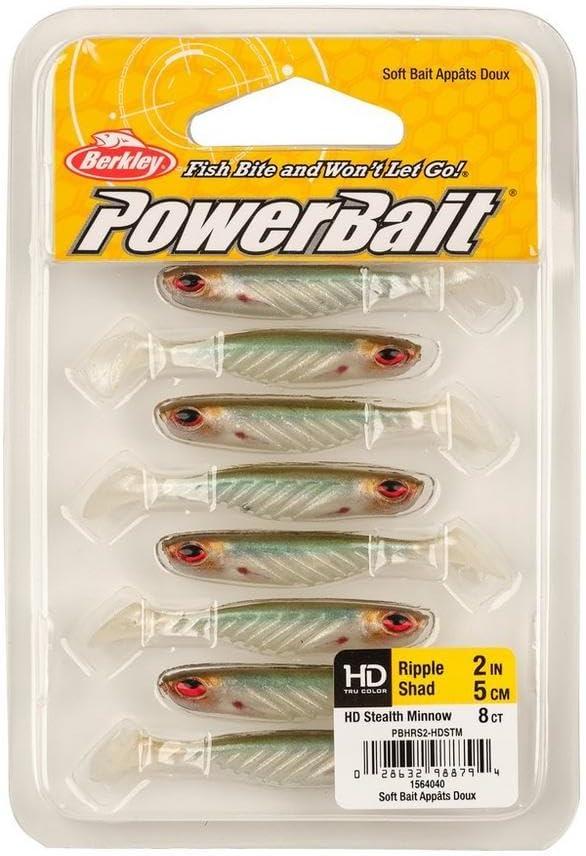 image:imageBerkley PowerBait Ripple Shad Fishing Soft BaitHD Stealth Minnow