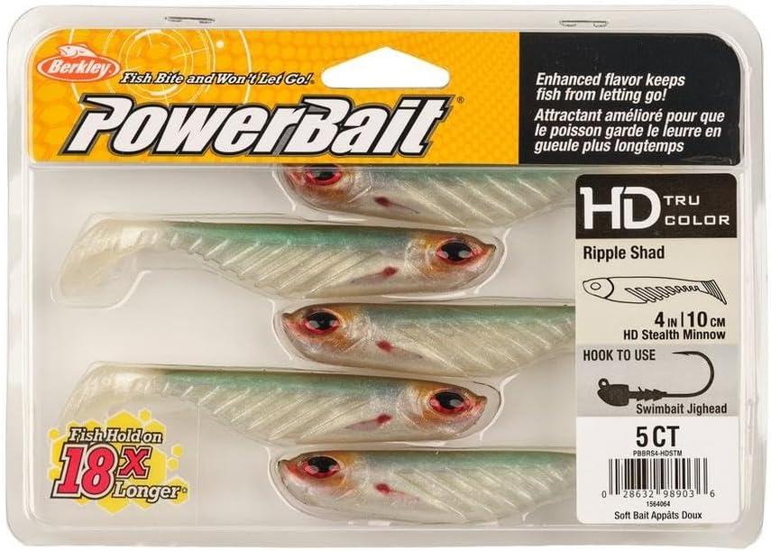 image:imageBerkley PowerBait Ripple Shad Fishing Soft BaitHD Stealth Minnow