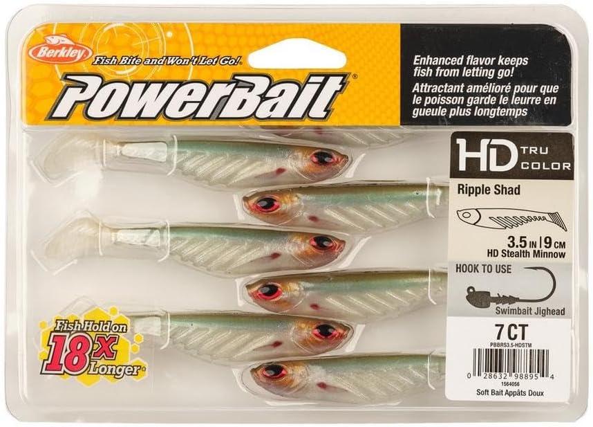 image:imageBerkley PowerBait Ripple Shad Fishing Soft BaitHD Stealth Minnow
