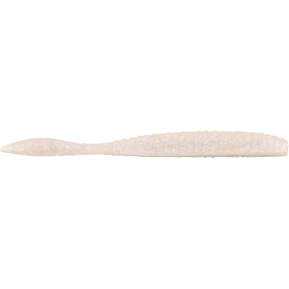 image:imageBerkley Berkley PowerBait MaxScent Flat WormWhite Pearl