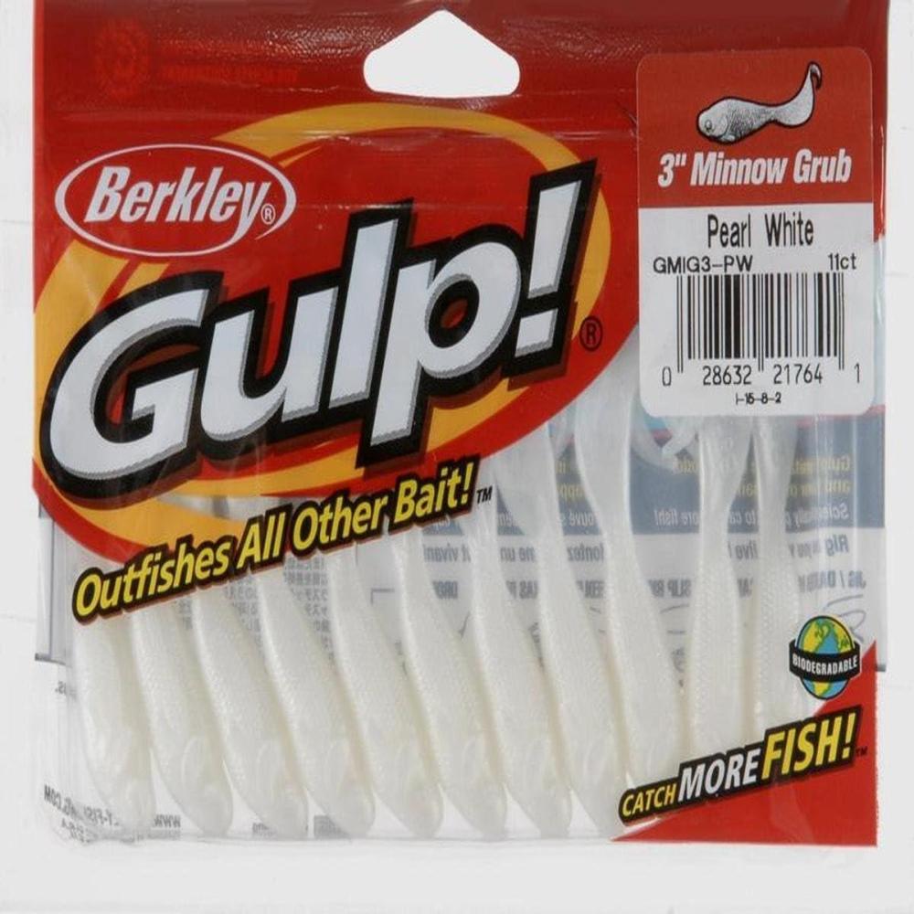 image:imageBerkley Gulp Minnow Grub  Pearl White 3Inch