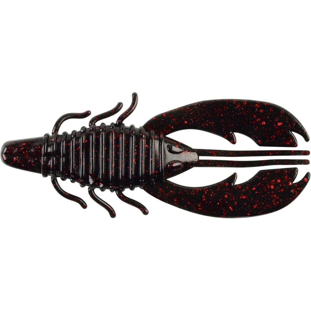 image:imageBerkley PowerBait Craw Fatty Fishing Soft BaitBlack Red Fleck