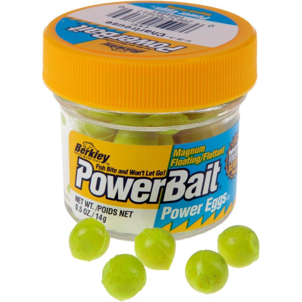 image:imageBerkley PowerBait Power Eggs Floating Magnum Fishing Soft BaitChartreuse Original Scent