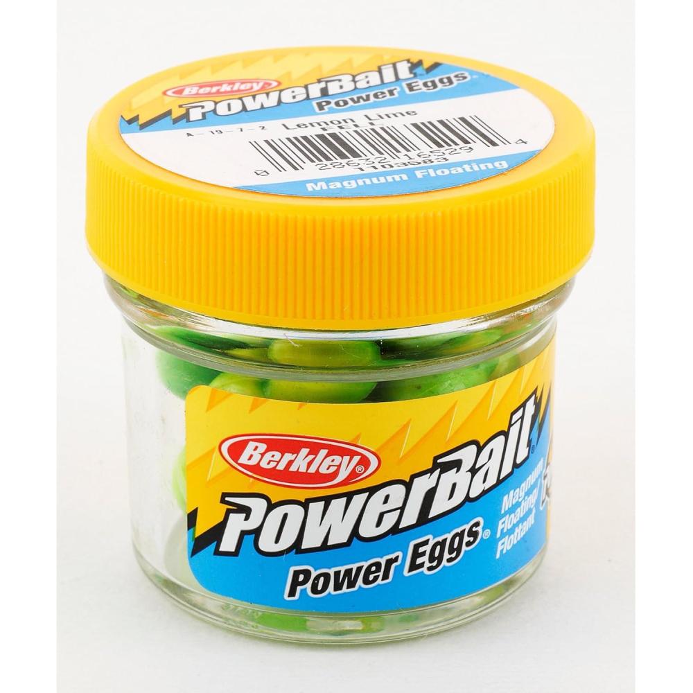 image:imageBerkley PowerBait Power Eggs Floating Magnum Fishing Soft BaitLemon Lime Original Scent