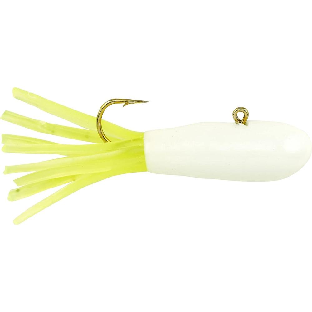 image:imageBerkley PowerBait PreRigged Atomic Tubes Fishing Soft BaitWhite Chartreuse