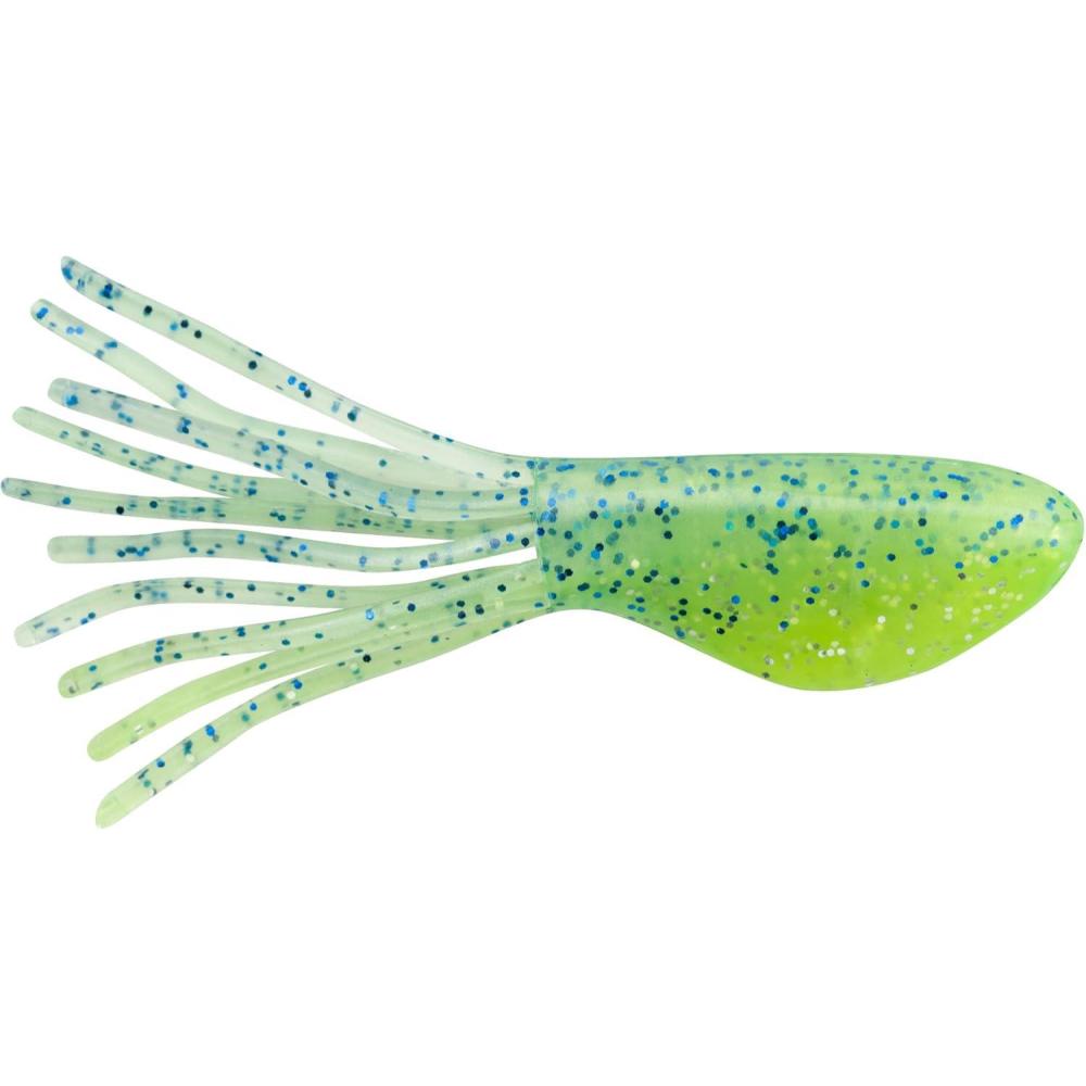 image:imageJohnson Crappie Buster Shad Tubes Soft BaitPearl Blue SparkleChartreuse