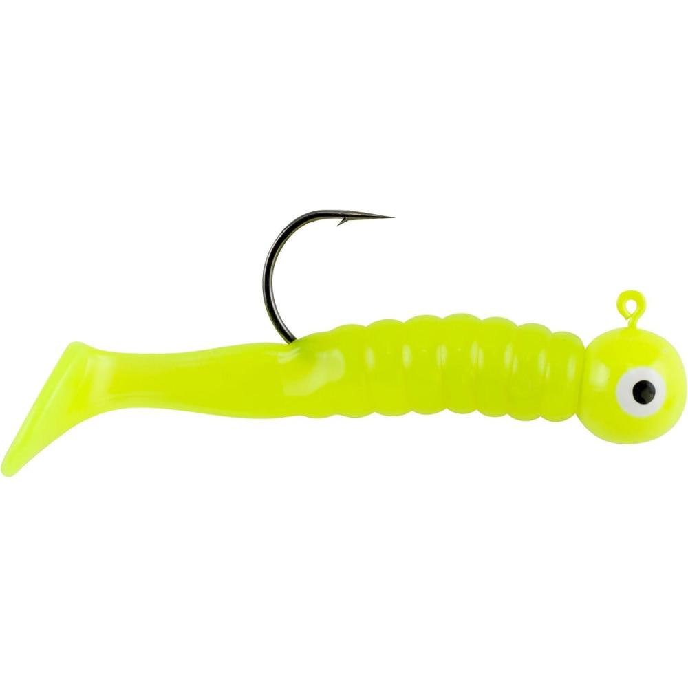 image:imageJohnson Swimming Paddle Tail Fishing Bait Chartreuse 18 oz 218