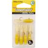 Berkley PowerBait Pre-Rigged Atomic Tubes Fishing Soft Bait(Yellow Pearl Silver Fleck)