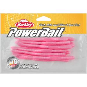 BERKLEY POWERBAIT FLOATING STEELHEAD WORM(Bubblegum)
