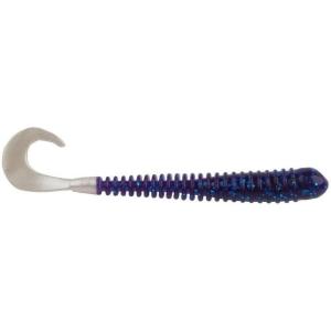 Berkley Berkley PowerBait Rib Worm(Electric Blue/White)