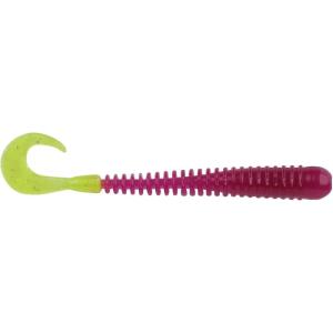 Berkley Berkley PowerBait Rib Worm(Purple/Chartreuse)