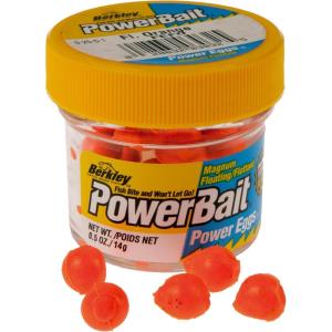 Berkley PowerBait Power Eggs Floating Magnum Fishing Soft Bait(Fluorescent Orange – Original Scent)