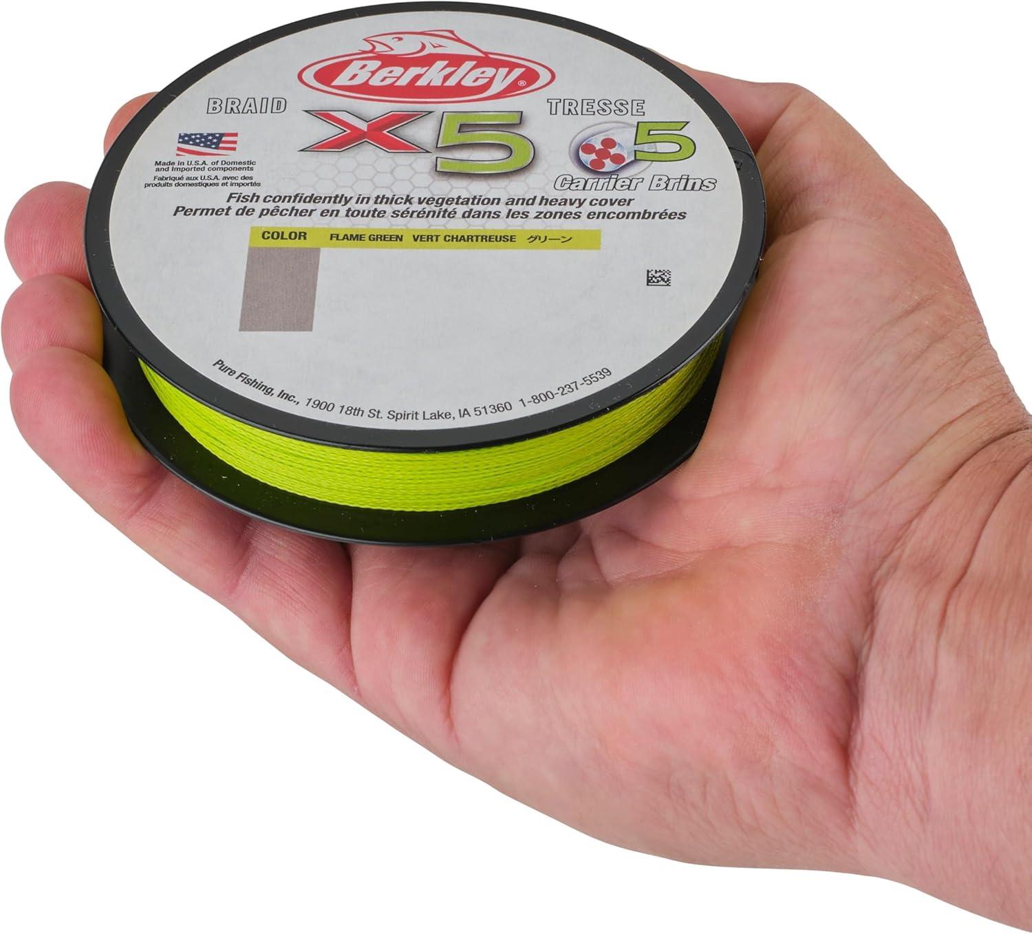 image:imageBerkley x5 Braid Fishing LineFlame Green NEW