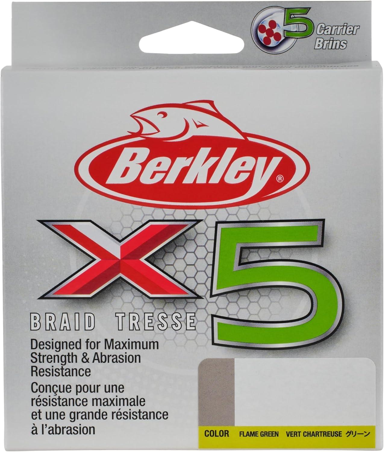 image:imageBerkley x5 Braid Fishing LineFlame Green NEW