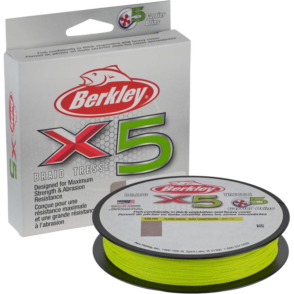 image:imageBerkley x5 Braid Fishing LineFlame Green  NEW