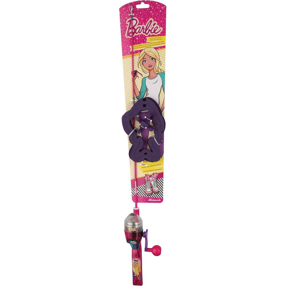 image:imageShakespeare Youth Fishing Rod and Spincast Reel Lighted KitMattle Barbie