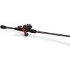 Abu Garcia Max X Low Profile Baitcast Reel and Fishing Rod Combo(Black Max (Old Model))