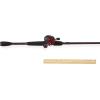 Abu Garcia Max X Low Profile Baitcast Reel and Fishing Rod Combo(Black Max (Old Model))