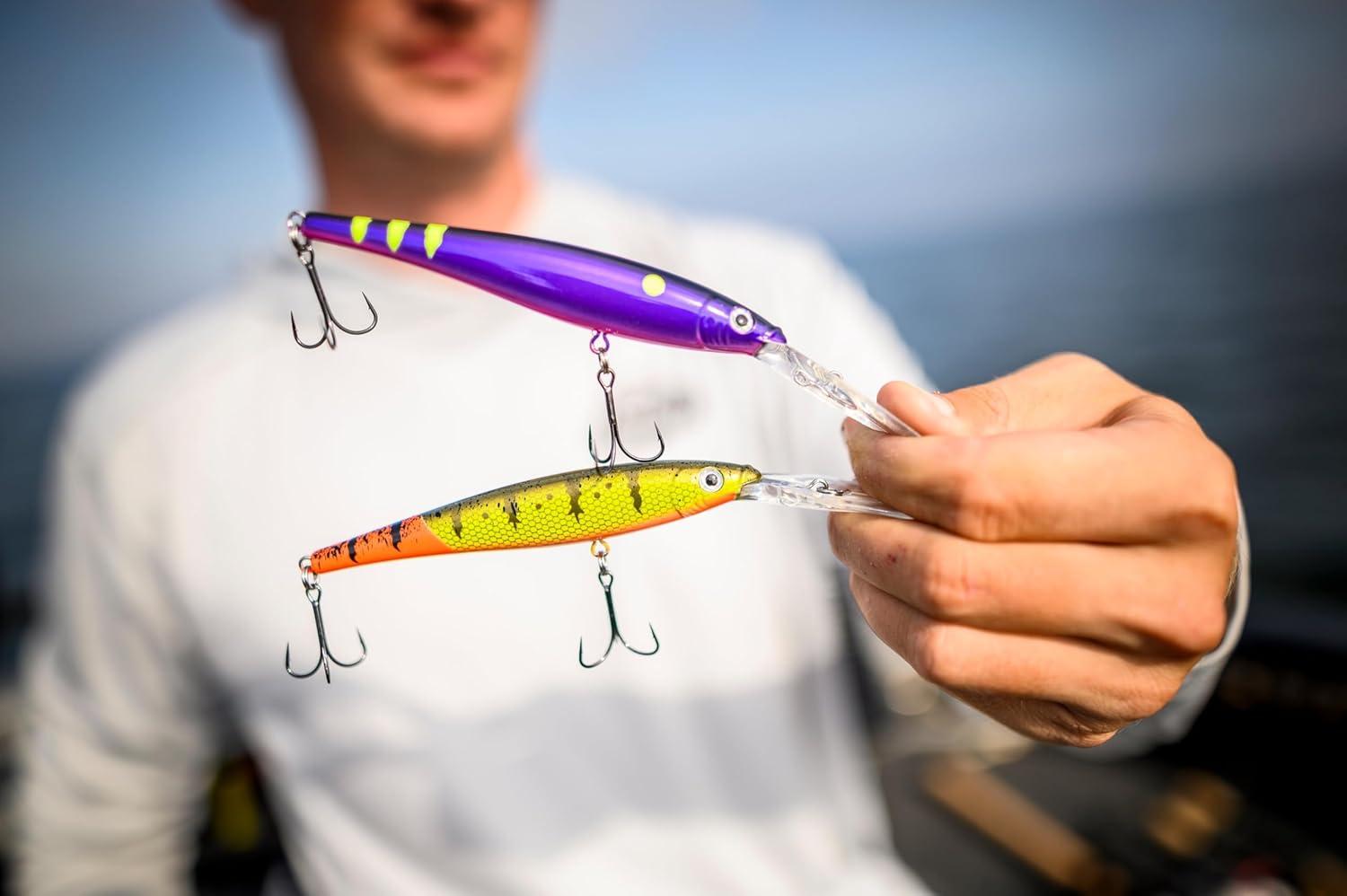 image:imageBerkley Flicker Minnow Fishing Lure HD Smelt 13 oz 3 12in 9cm Crankbaits Realistic Minnow Profile Sharp Dive Curve Gets to Fish Quickly Equipped with Fusion19 Hook