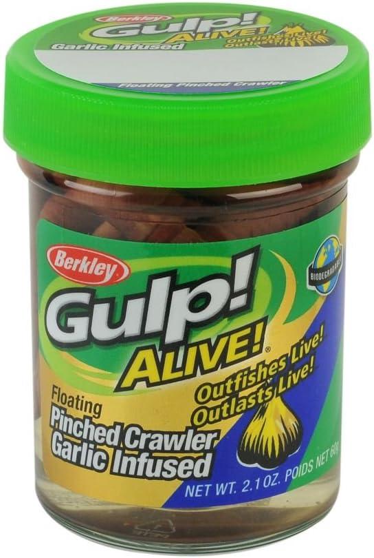 image:imageBerkley Gulp Alive Floating Pinched Crawler Fishing Soft Bait Nightcrawler 2in