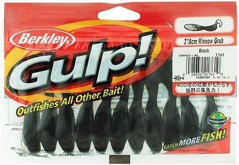 image:imageBerkley Gulp Minnow GrubBlack3Inch