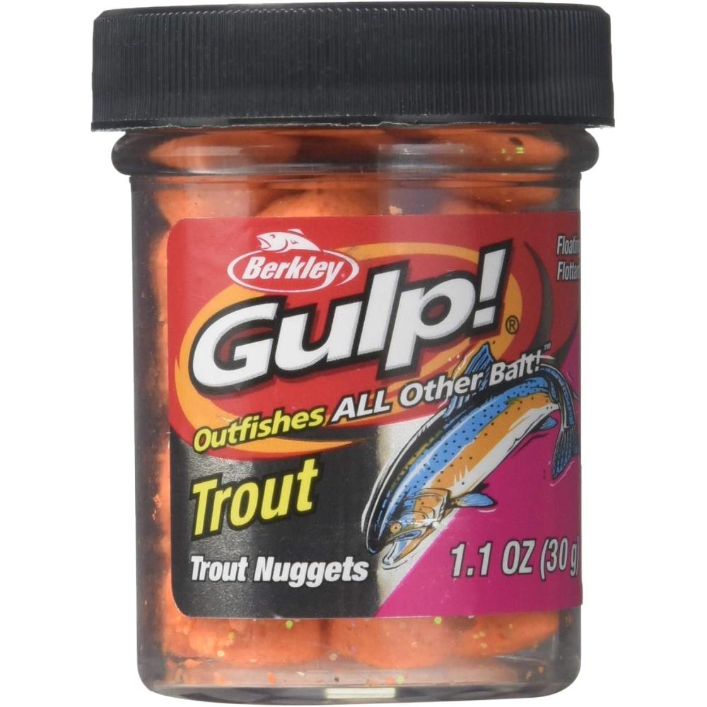 image:imageBerkley Gulp Trout Nuggets Orange Pulp 1Ounce