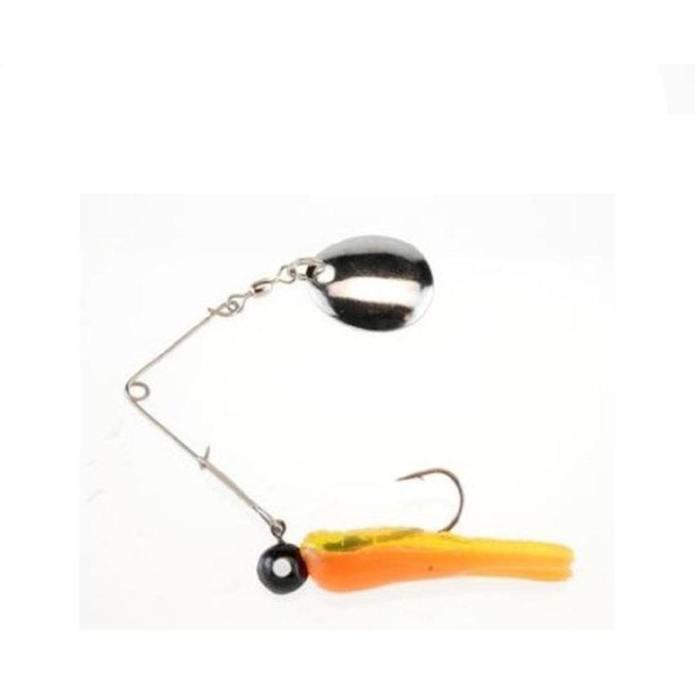 image:imageJohnson Beetle Spin Nickel Blade BlackChartreuseOrange 1Inch