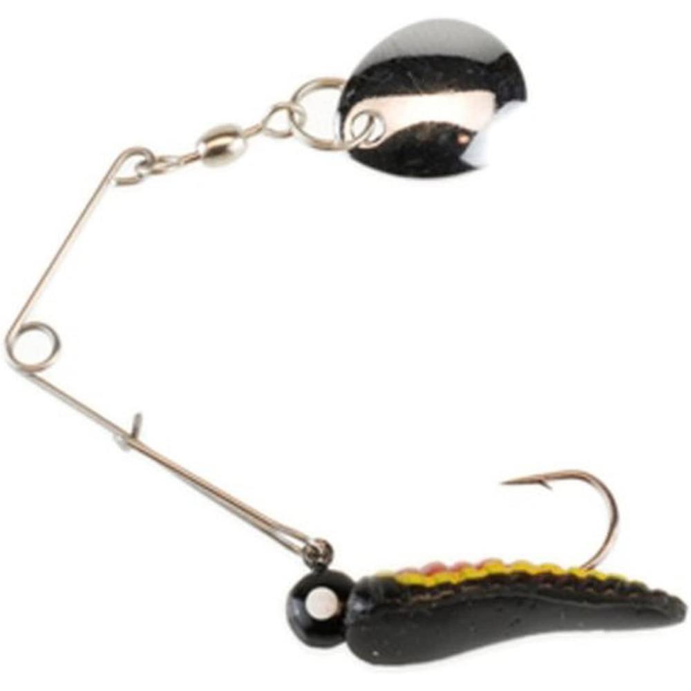 image:imageJohnson Berkley Johnson Beetle Spin Nickel Blade 1 InchBlackYellow Stripe