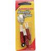 Berkley Johnson Beetle Spin Nickel Blade Fishing Hard Bait, Red Sparkle/White, 1 1/2in – 1/8 oz
