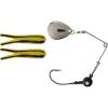 Johnson Beetle Spin Nickel Blade, Yellow/Black Stripe, 2-Inch