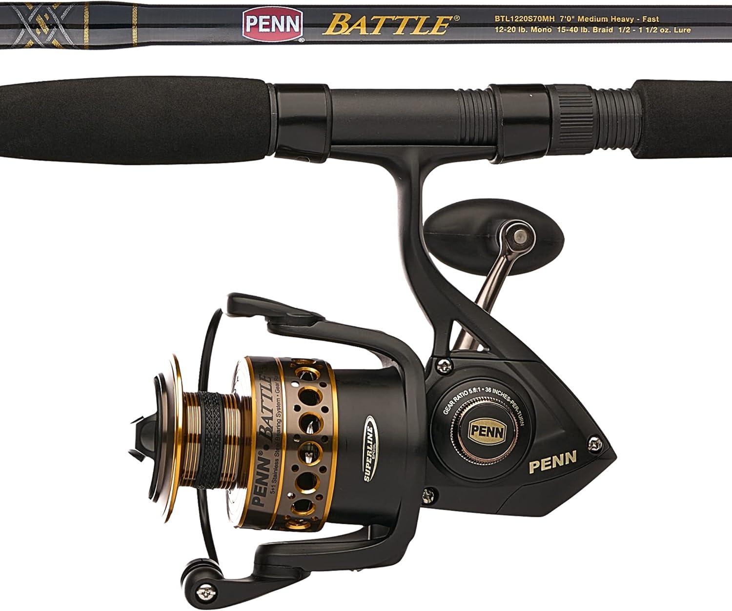 image:imagePenn Battle Spinning Reel and Fishing Rod ComboBattle Combo