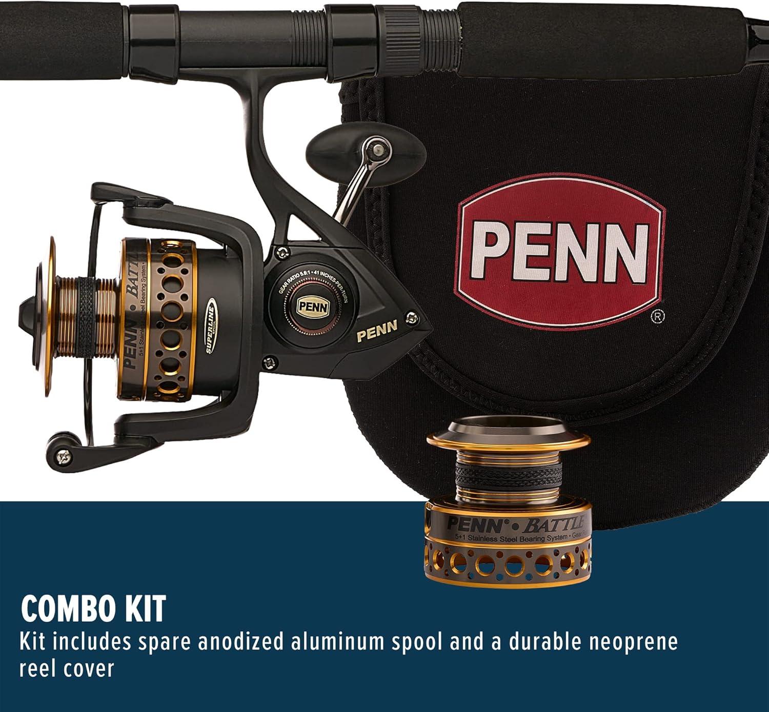 image:imagePenn Battle Spinning Reel and Fishing Rod ComboBattle Combo Kit