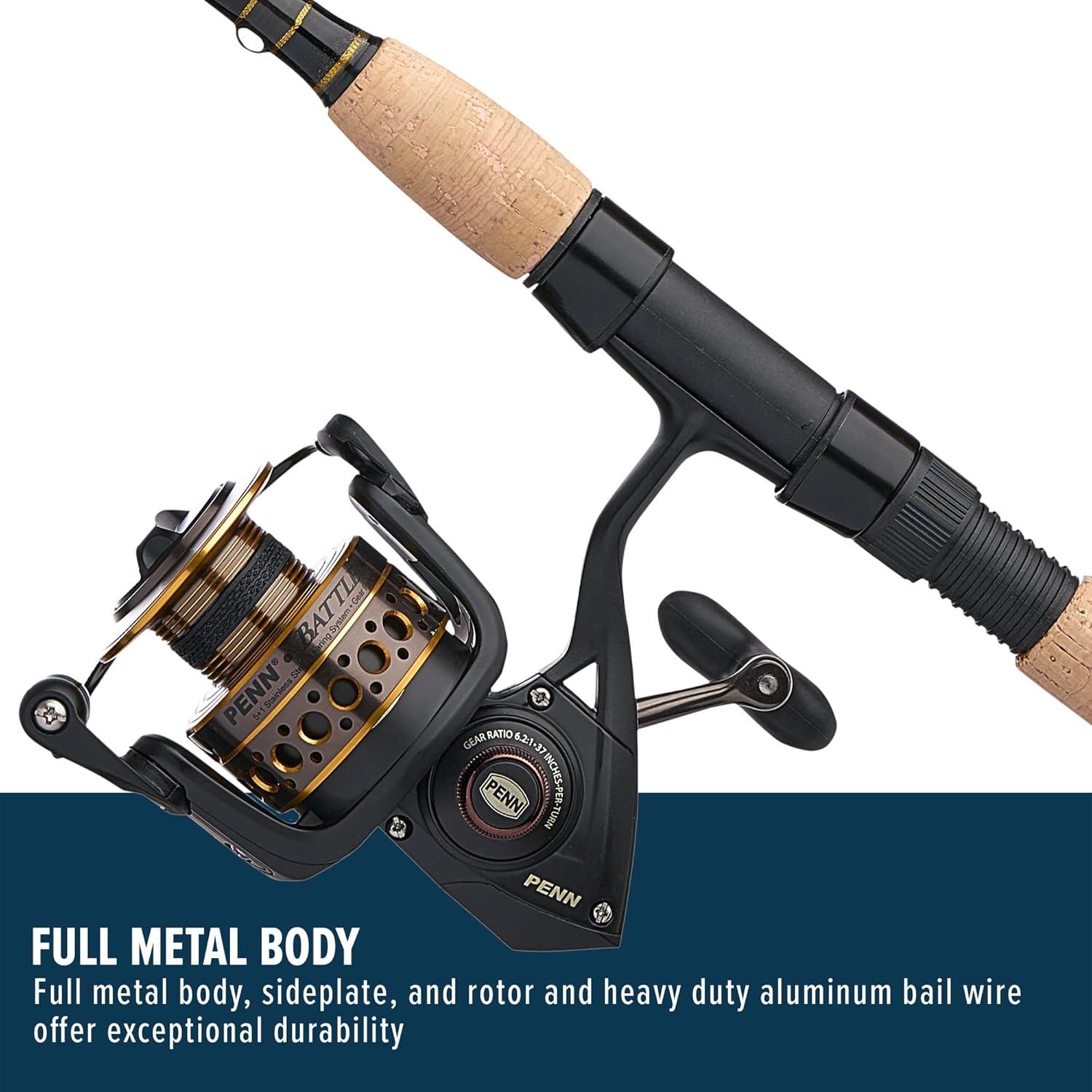 image:imagePenn Battle Spinning Reel and Fishing Rod ComboBattle Combo Kit