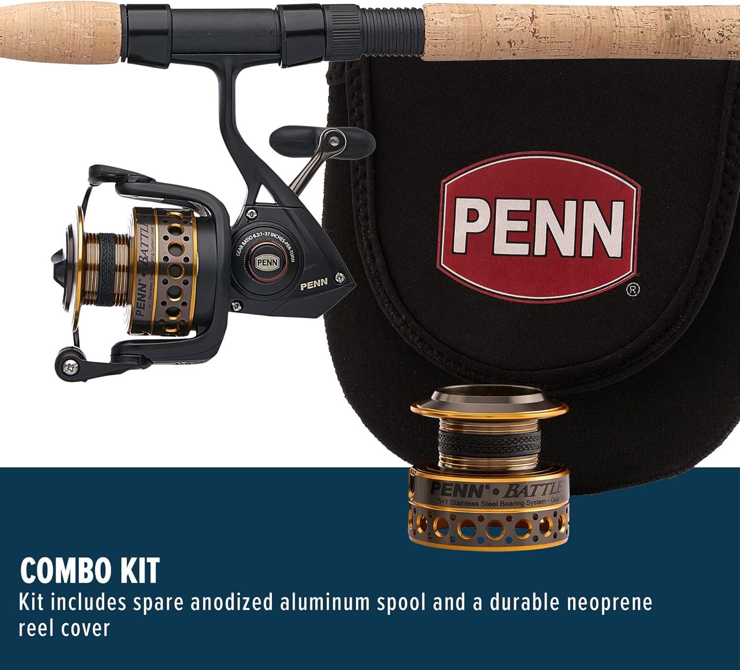 image:imagePenn Battle Spinning Reel and Fishing Rod ComboBattle Combo Kit