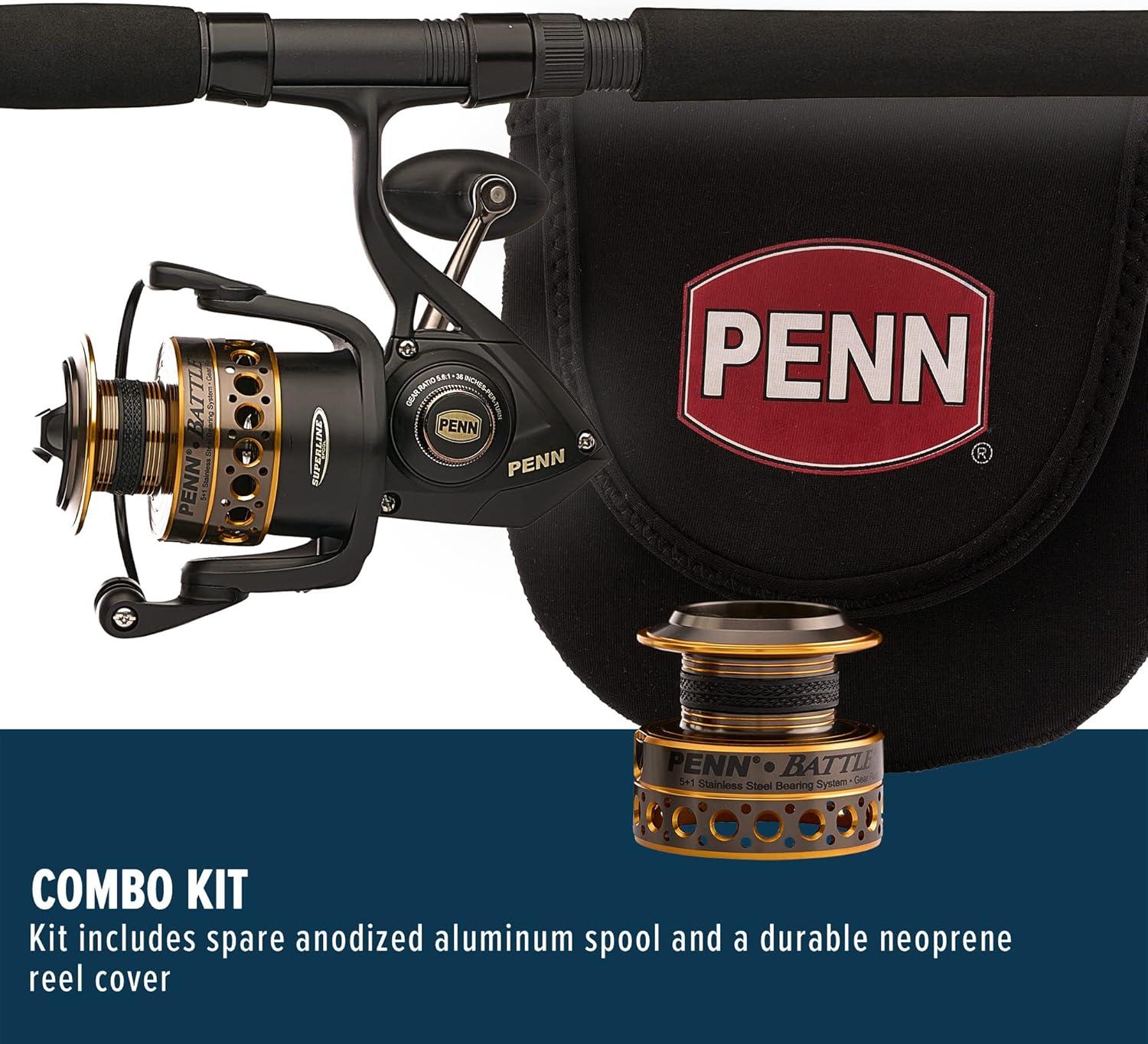 image:imagePenn Battle Spinning Reel and Fishing Rod ComboBattle Combo Kit