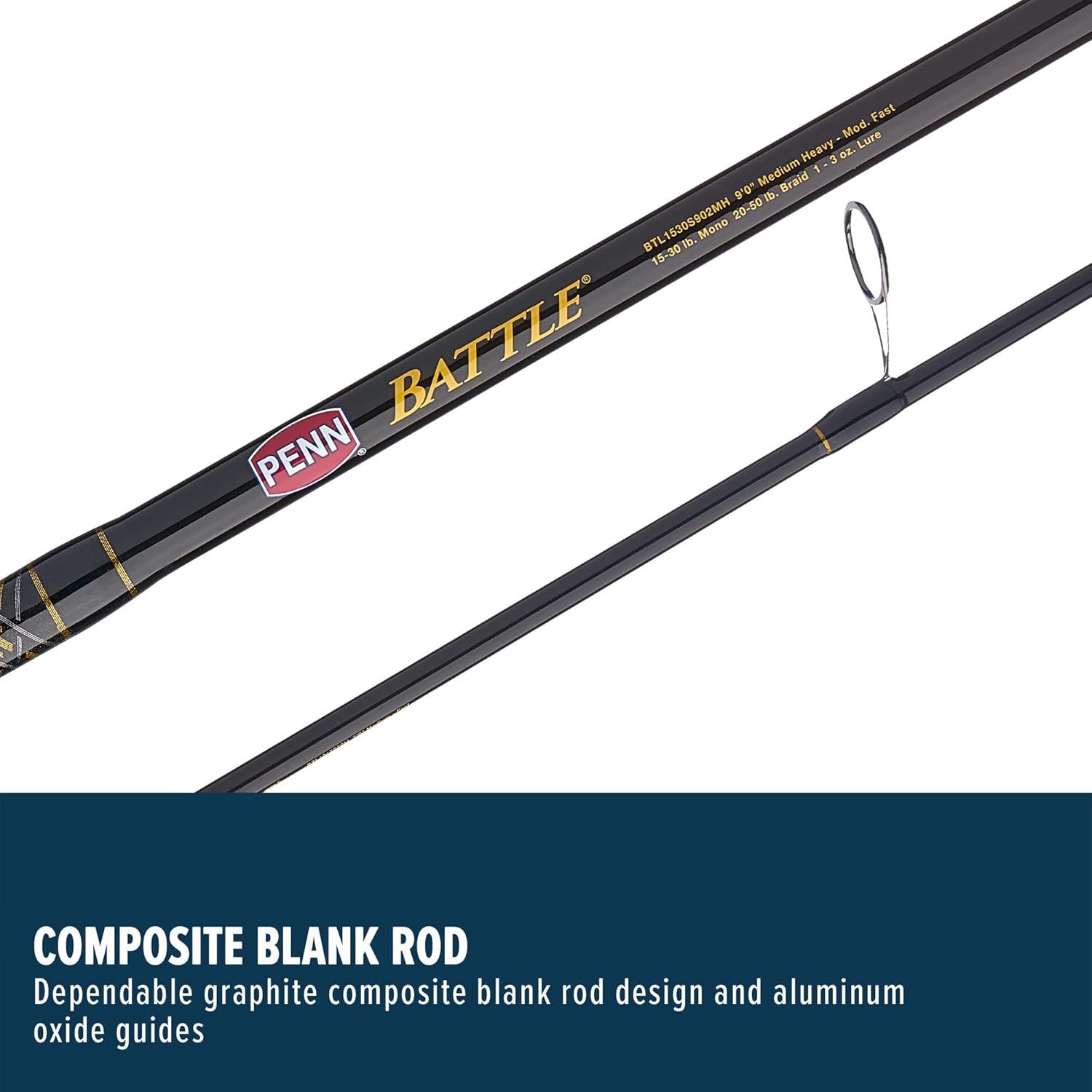 image:imagePenn Battle Spinning Reel and Fishing Rod ComboBattle Combo Kit