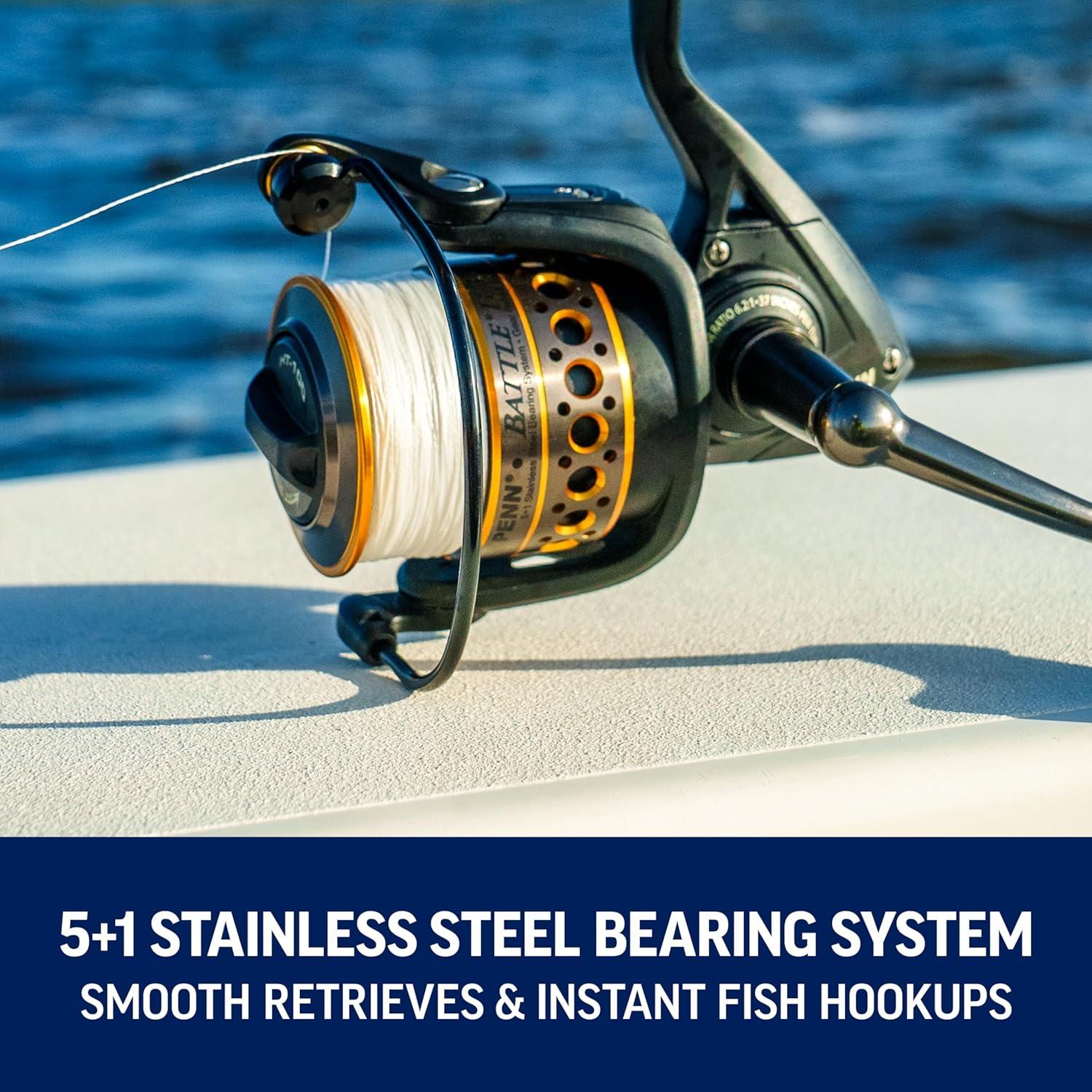 image:imagePenn Battle Spinning Reel and Fishing Rod ComboBattle II Combo