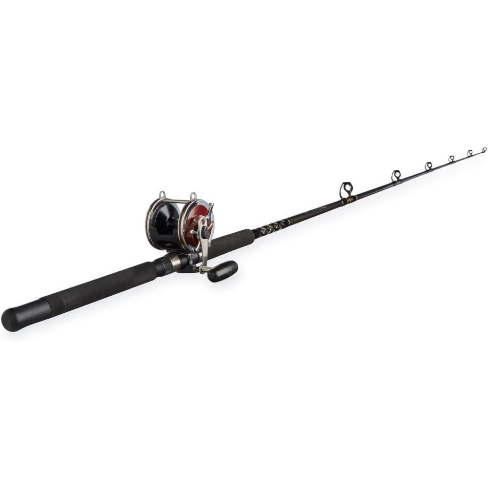image:imagePenn Special Senator 91332 Fishing Rod and Reel Combo 65 Feet BlackSmokeRed