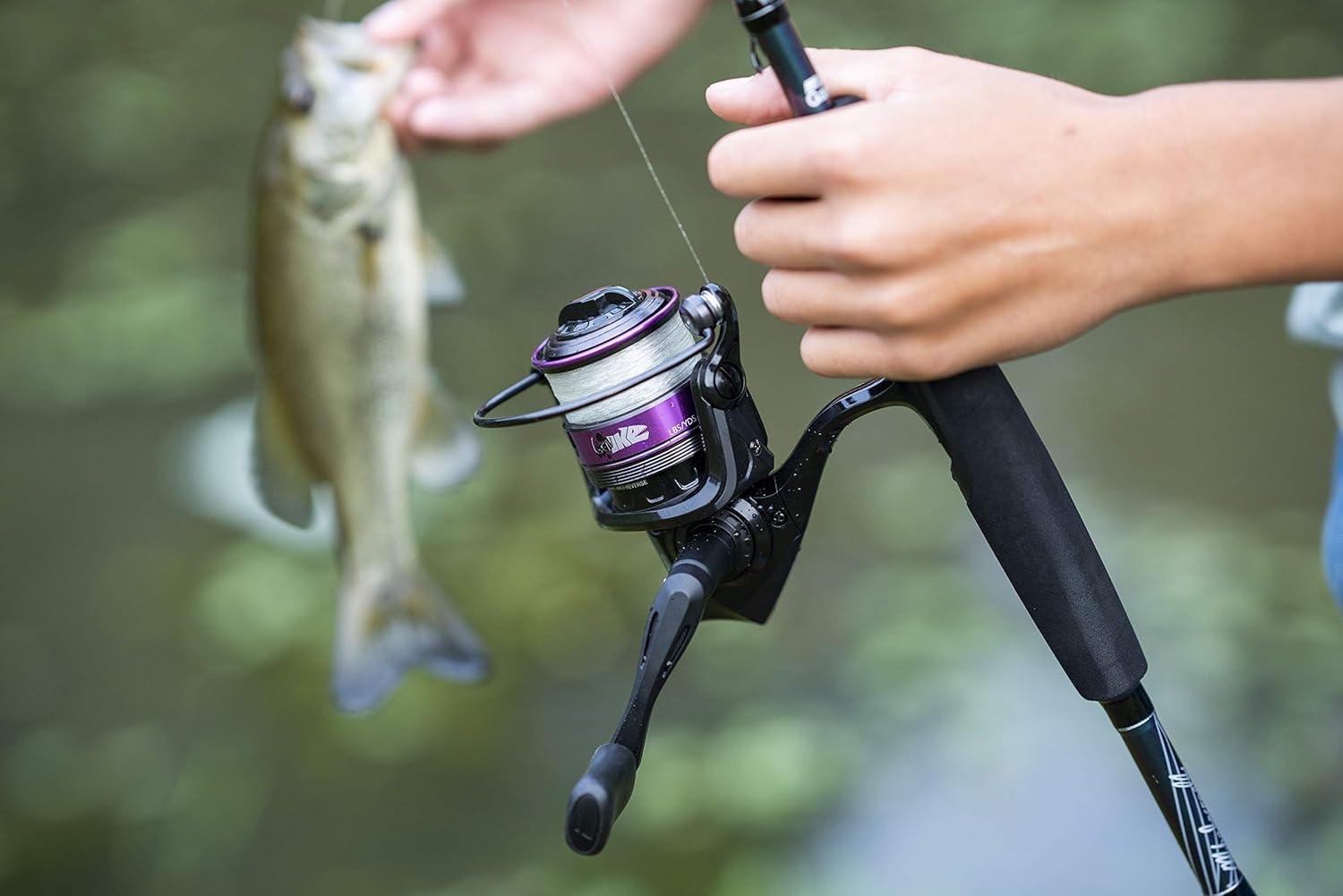 image:imageAbu Garcia 56 Ike Dude Youth Fishing Rod and Reel Spincast Combo 2Piece Rod Size 6 Reel Right Handle PositionWhiteGen Ike Spinning